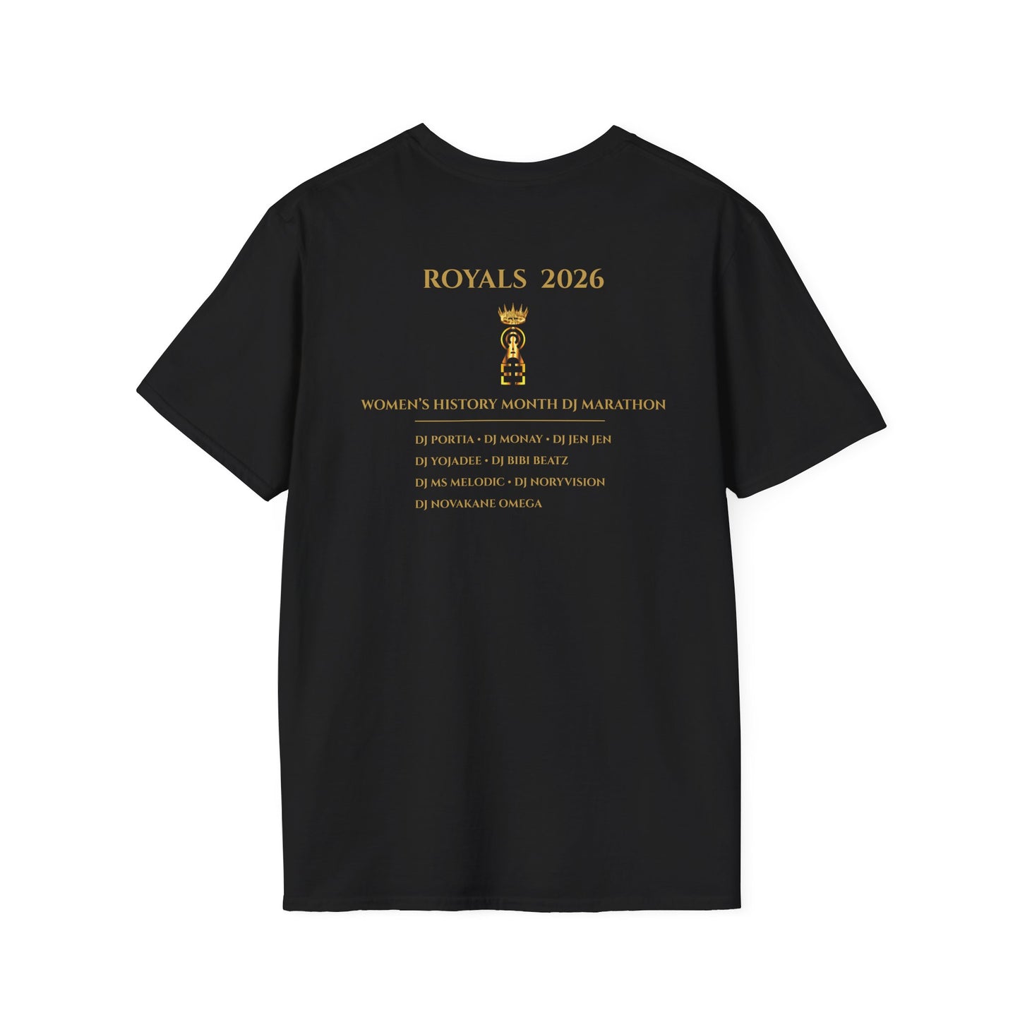 Abusia Radio Royals 2026 Crown Crest Tee – Women’s History Month Edition