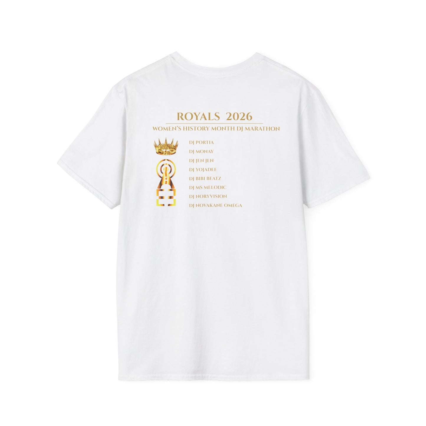 Abusia Radio Royals 2026 – Women’s History Month DJ Marathon Lineup Tee