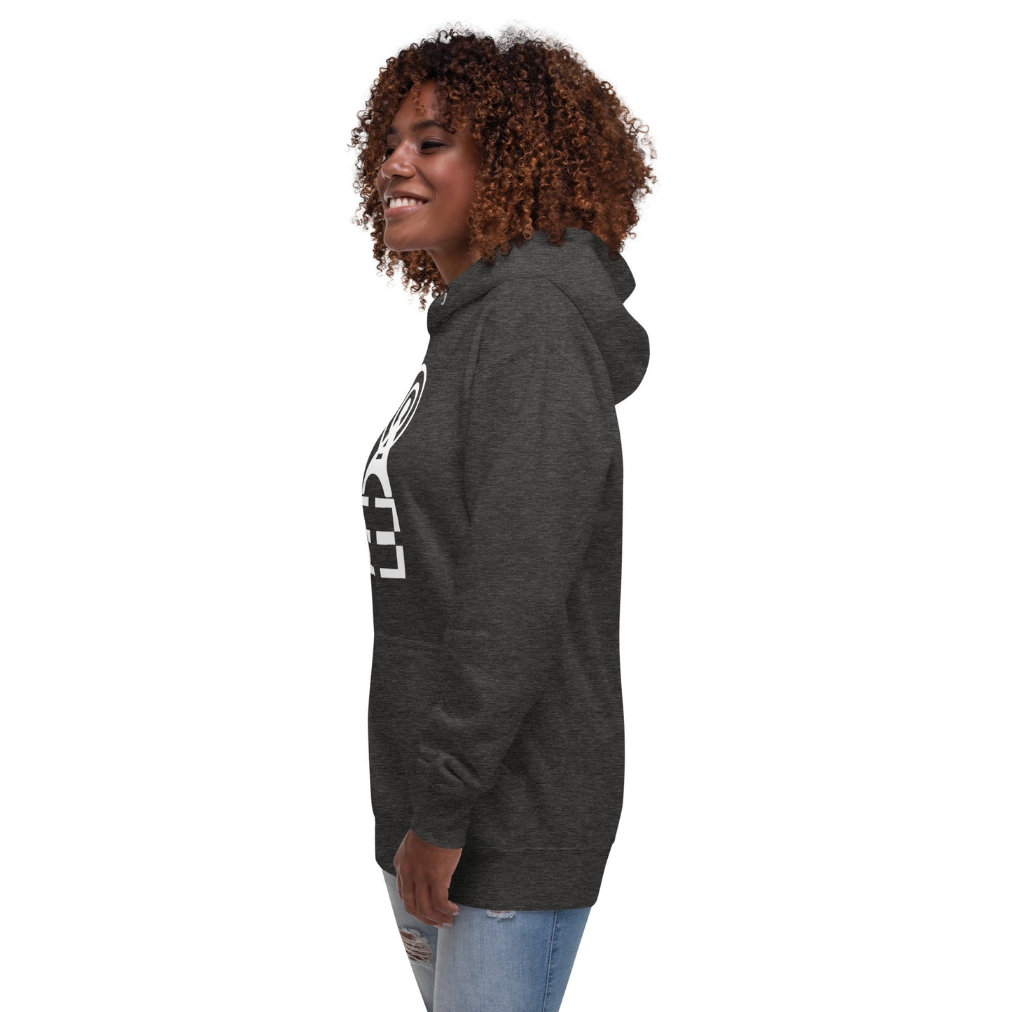 Abusia Radio White Logo Hoodie