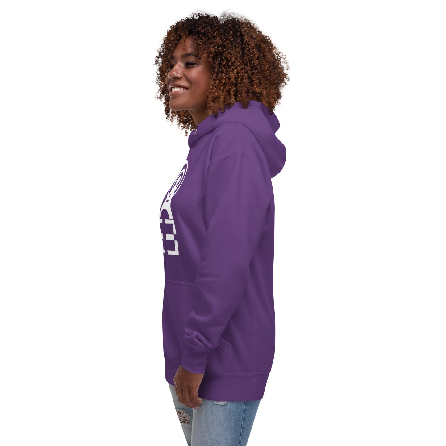 Abusia Radio White Logo Hoodie